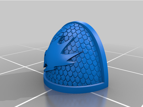 lizards chapter shoulderpad 3d print model - Mito3D