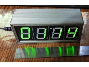 case diy electronic clock electronics enclosure 3d print model - Mito3D