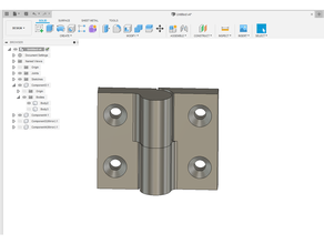 small detatchable hinge door 3d print model - Mito3D
