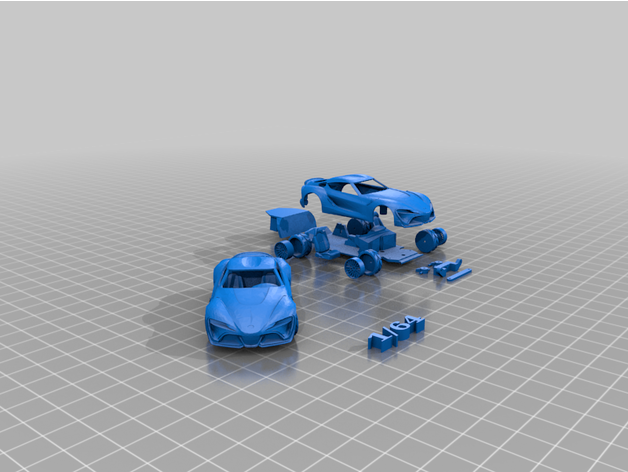 toyota ft-1 supra 3D print model - Mito3D