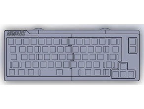 mechanisch Tastatur Monolith 65 Prozent Kirsche mx costar DIY Tastenkappen Größe teensy teensy20 3d print model - Mito3D