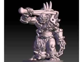 orco dnd miniatura dungeon draghi 3d print model - Mito3D