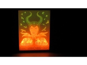 malefico lampada disney pixar femmina lampara malefica guidato walt 3d print model - Mito3D