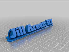 Jill Arnett özelleştirilmiş 3d print model - Mito3D