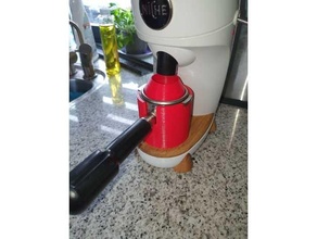 niche accessories 58mm holder funnel nfc flow control disk coffee espresso nichezero grinder portafilter 3d print model - Mito3D