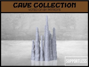 large stalagmite - tabletop scatter terrain cave collection dnd dungeons dragons fantasy game gaming mini miniature rpg 3d print model - Mito3D