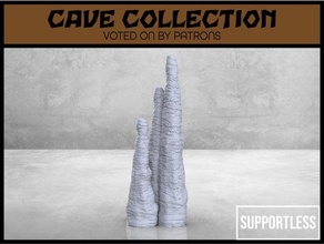 medium stalagmite - tabletop scatter terrain cave collection dnd dungeons dragons fantasy game gaming mini miniature rpg 3d print model - Mito3D