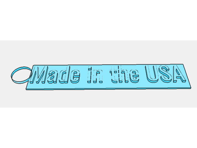 Uniti d'America portachiavi America 3D print model - Mito3D
