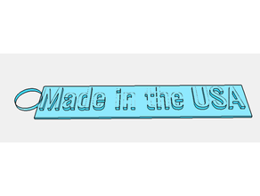Estados Unidos llavero America 3d print model - Mito3D