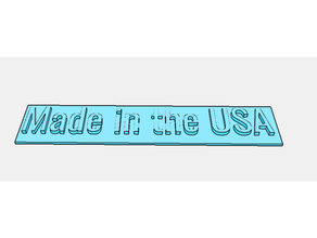 Etats Unis plaque Amérique 3d print model - Mito3D