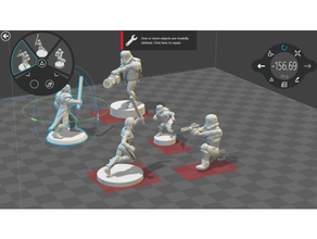 star savaşlar rpg minis kenar imparatorluk güç Kader Jedi lejyon 3d print model - Mito3D