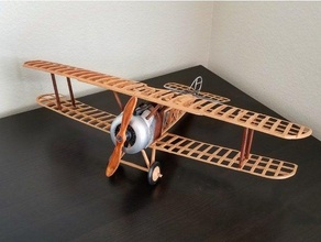 sopwith chameau biplan échelle modèle as avion combattant éleveur dr1 jet pilote 3d print model - Mito3D