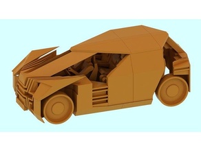 veículo Projeto construção kit 1 24 escala automotivo carro zrk 3d print model - Mito3D