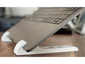 ordenador portátil estante soporte macbook Pro 35 fusión 360 3d print model - Mito3D