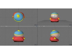 Eric Cartman sla destek kübik foton Güney Parkı güney park 3d print model - Mito3D