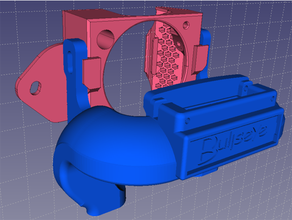 bullseye creality support - compatible 40x40x20mm fan duct cr-10 cr-10s ender 3 noctua 40mm petsfang 3d print model - Mito3D