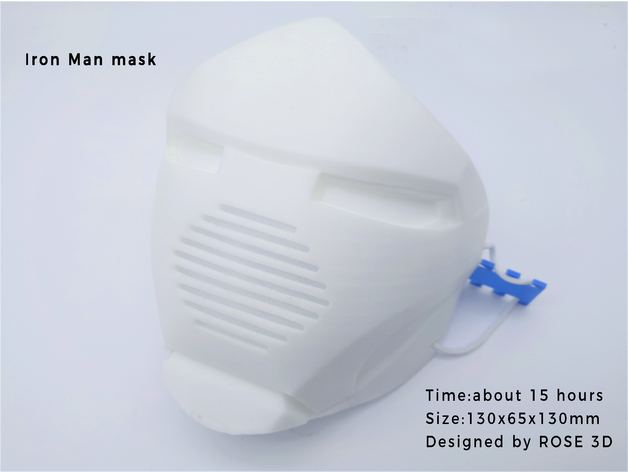 iron man mask facemask rose rose3d rosego 3D print model - Mito3D