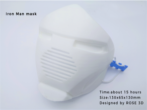 Demir adam maske maskesi gül rose3d 3d print model - Mito3D