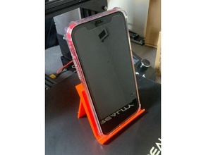 einfach Telefon Stand iPhone Handy Mobiltelefon 3d print model - Mito3D