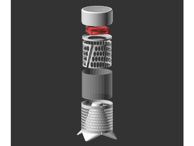 air purificateur matelot scalaire covid 19 actif carbone filtres pollution arduino souffle respiration santé soucier hepa filtre hygiène LED 3D print model - Mito3D