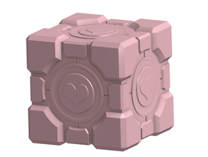 portal 2 companion cube gaming portal2 valve 3d print model - Mito3D