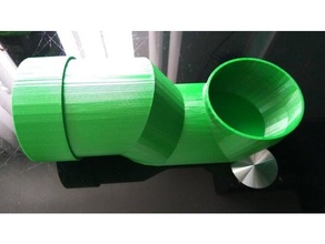 transition tuyau ventilation douche cabine 3d print model - Mito3D