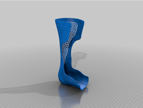leg brace left ankle holder 3d printing support design health care instrument legs medical devices orthopedics wrist 3d print model - Mito3D