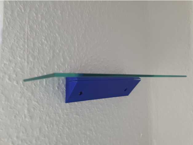 wandhalter glas 4mm 3D print model - Mito3D
