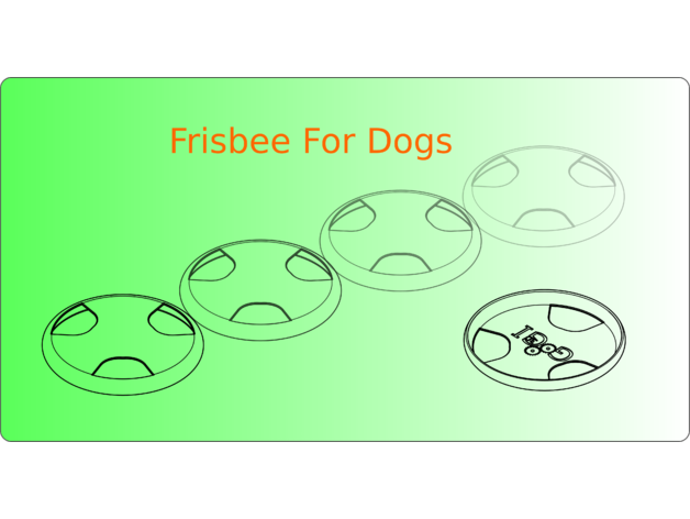 frisbee dogs 3D print model - Mito3D