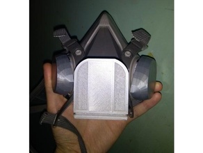 mejorado 6200 toma corriente exigir sellador 3m máscara desechable quirúrgico respiradero ventilación 3d print model - Mito3D