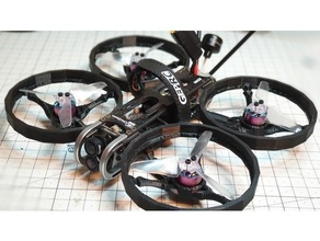 geprc Cinequeen 3inch puntello motore guardia in forma quad cinewhoop drone montare elica propquard 3d print model - Mito3D