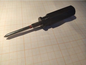 hex screwdriver handle 3d print model - Mito3D