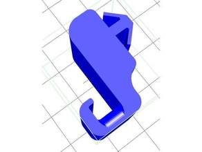 twingo posterior estante soporte 3d print model - Mito3D