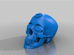 gold hoarder skull sea thieves 3d print model - Mito3D