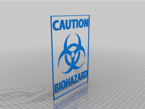 biohazard dual color 3d print model - Mito3D
