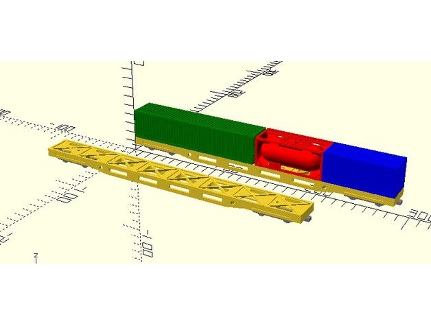 recipiente ho vagão 3dprint estrada ferro escala modelo modelismo trem 3D print model - Mito3D