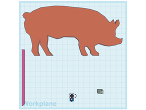 articulated piggy tinkercad kit 3d print model - Mito3D