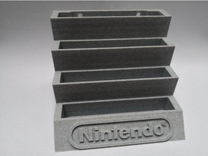 n64 jogos exibição ficar pé Nintendo nintendo64 64 retro armazenamento vídeo 3d print model - Mito3D
