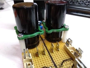capacitor suporte 25mm 3d print model - Mito3D