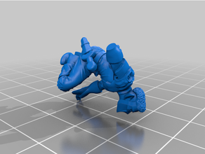 elfo giullare grimdarkfuture 3d print model - Mito3D