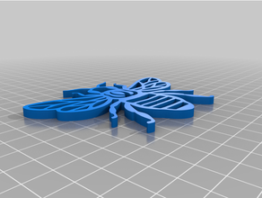 bee outline 3d print model - Mito3D