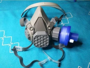 Adapter 3m Maske covid 19 3d print model - Mito3D