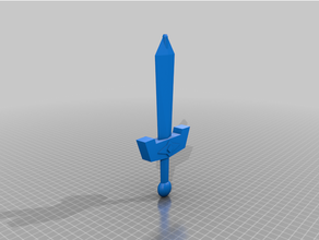 kokiri espada bolígrafo leyenda zelda ocarina hora Ocarina 3d print model - Mito3D