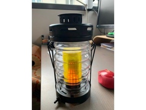 glimrande lantern led bulb & printed mantel 3d print model - Mito3D