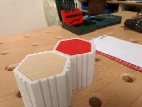 hive - shorter drawers 6 9 10mm plywood drawer organization organizer 3d print model - Mito3D