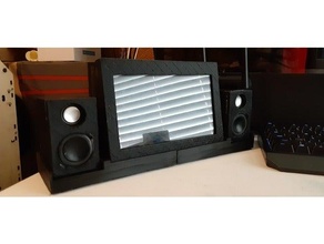 andróide auto ficar pé + mini estúdio monitores audio casa monitor alto falante 3d print model - Mito3D