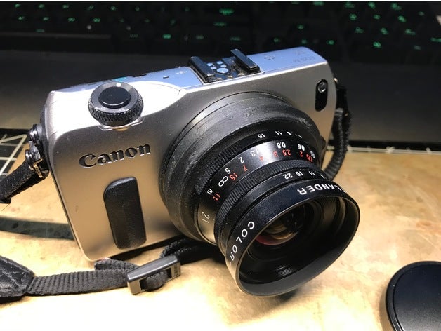 m39 eos adaptör kanon Leica 3D print model - Mito3D