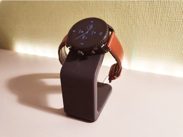 Fossil gen 4 Entdecker Laden Stand Smartwatch Ladegerät Halter Unterstützung 3D print model - Mito3D