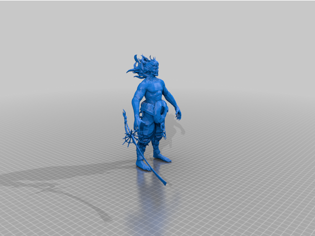 devil warrior - dnd monster tm daemon fantasy 3D print model - Mito3D