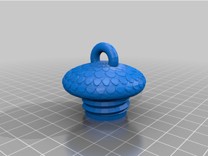 acorn geocache - threaded container geocaching 3d print model - Mito3D